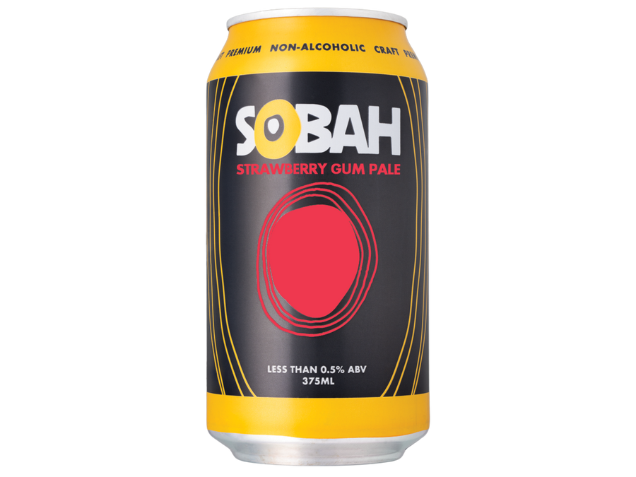 sobah non-alcoholic strawberry gum pale ale