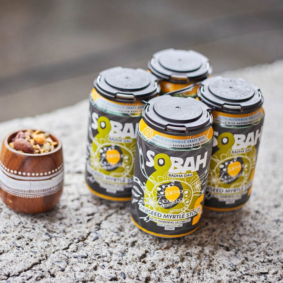 SOBAH Special Release Aniseed Myrtle Stout NonAlcoholic Craft Beer