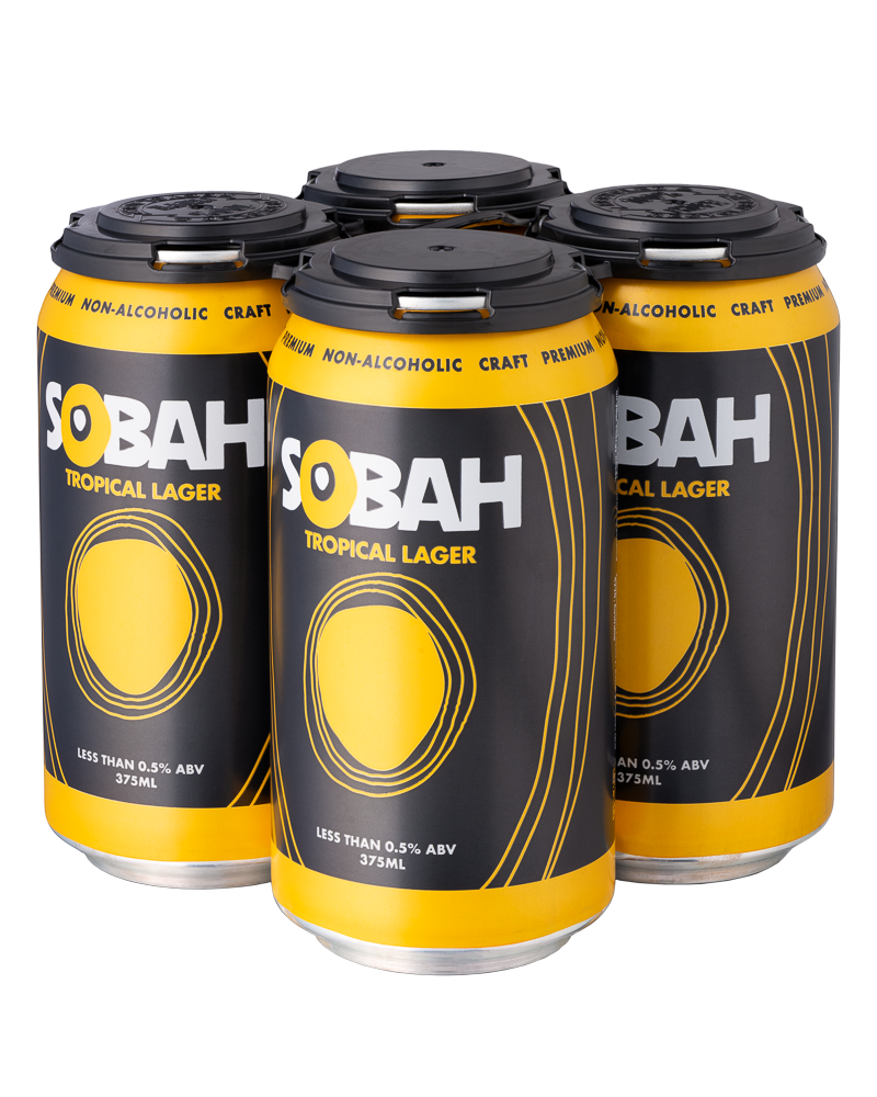 SOBAH TROPICAL LAGER 4-PACK – Sobah Non-Alcoholic Beverages