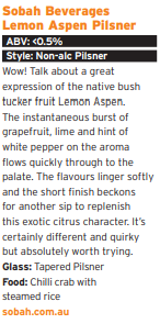SOBAH Lemon Aspen Pilsner